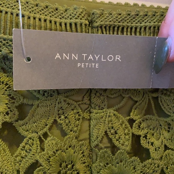 Ann Taylor Petite 6P army green skirt NWT​ - Picture 5 of 7